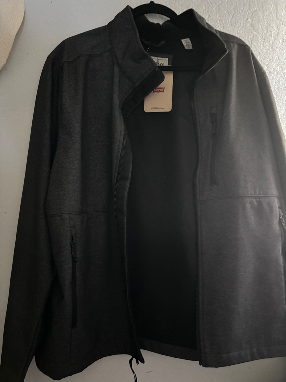 Levi's Men's Dark Gray Softshell Jacket